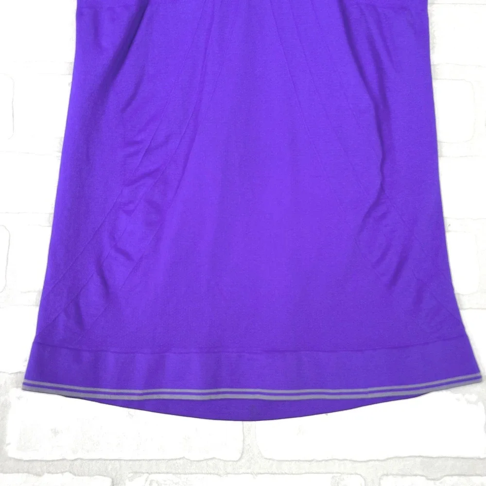 Danskin Now Youth Purple Racerback Athletic Tank Top Compression Ruched XXL